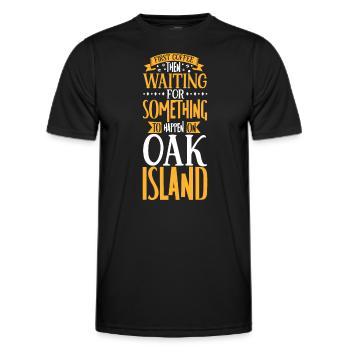 Oak Island / Treasure Hunting Oak Island Mystery - Men's Functional T-Shirt - black - Front - AI Model Male 178 dark (178cm)