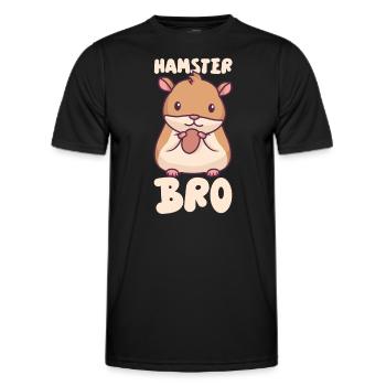 Hamster Fan Hamster Lover Hamsters - Men's Functional T-Shirt - black - Front - AI Model Male 178 dark (178cm)