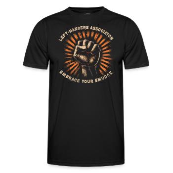 Gaucher gaucher gaucher gaucher copain - T-shirt sport Homme - noir - Devant - AI Model Male 178 dark (178cm)