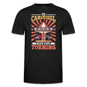 Circus Arts Circus Artists Event Staff - Men's Functional T-Shirt - black - Front - AI Model Male 178 dark (178cm)