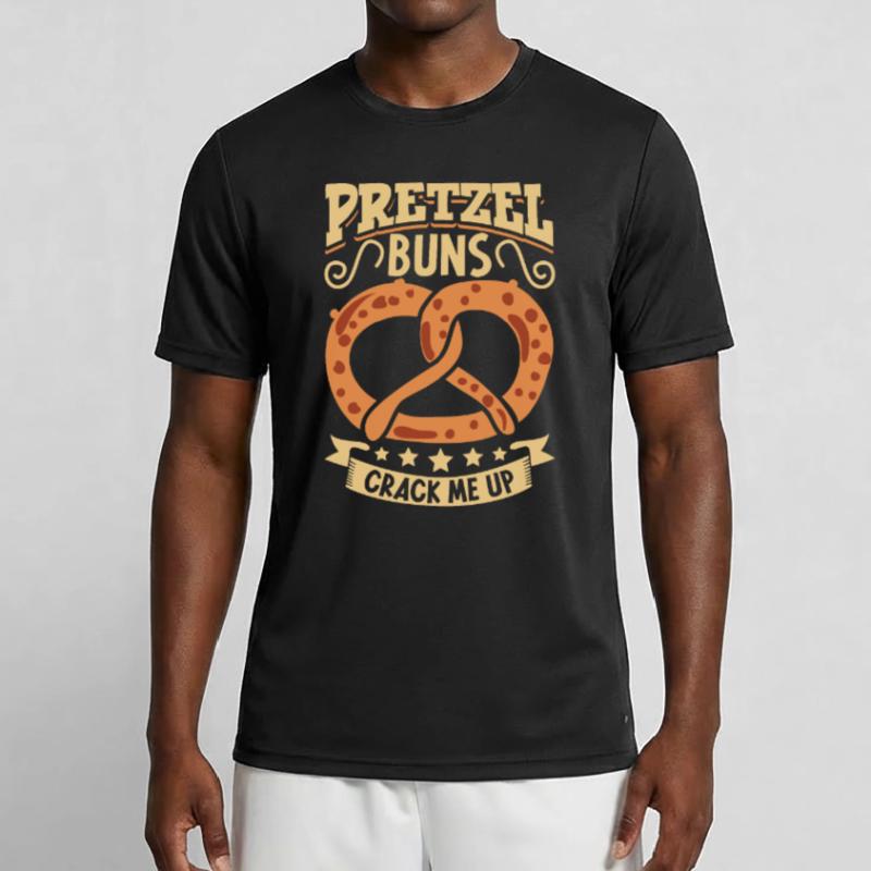 Baking Pretzel German Baking Bread Bakery Baker Men's Functional T-Shirt