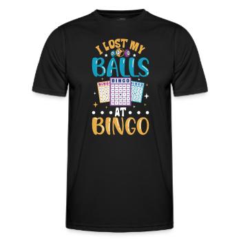 Bingo Card Game Grandma Bingo Player Bingo Cards - Männer Funktions-T-Shirt - Schwarz - Vorne - AI Model Male 178 dark (178cm)
