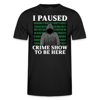 True Crime Murder Spy Crime Interest Gift Idea - Männer Funktions-T-Shirt - Schwarz - Vorne - AI Model Male 178 dark (178cm)