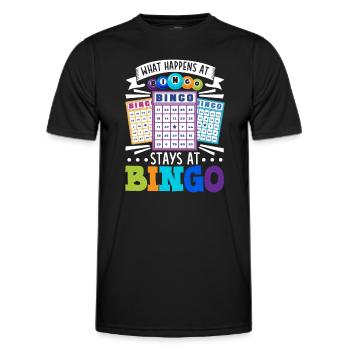 Bingo Card Game Grandma Bingo Player Bingo Cards - Männer Funktions-T-Shirt - Schwarz - Vorne - AI Model Male 178 dark (178cm)
