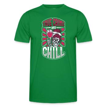 True Crime Murder Spy Crime Interest Gift Idea - Männer Funktions-T-Shirt - Kelly Green - Vorne - AI Model Male 178 dark (178cm)