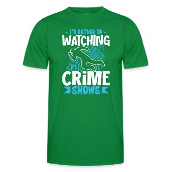 True Crime Murder Spy Crime Interest Gift Idea - Männer Funktions-T-Shirt - Kelly Green - Vorne - AI Model Male 178 dark (178cm)