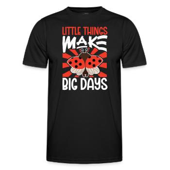 Ladybug Ladybug Entomology Insects - Men's Functional T-Shirt - black - Front - AI Model Male 178 dark (178cm)