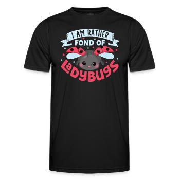 Ladybug Ladybug Entomology Insects - Men's Functional T-Shirt - black - Front - AI Model Male 178 dark (178cm)