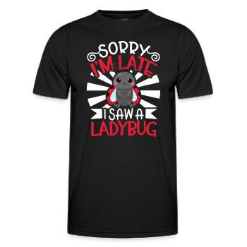 Ladybug Ladybug Entomology Insects - Men's Functional T-Shirt - black - Front - AI Model Male 178 dark (178cm)