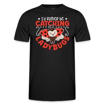 Ladybug Ladybug Entomology Insects - Men's Functional T-Shirt - black - Front - AI Model Male 178 dark (178cm)
