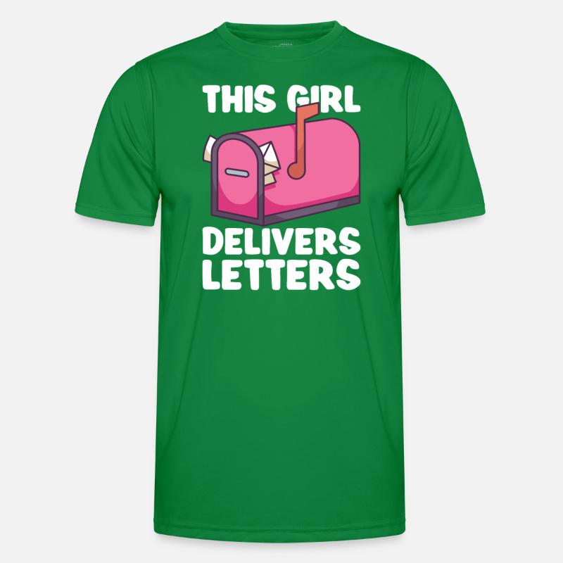 Postangestellte Postdame Postbote Post Männer Funktions-T-Shirt