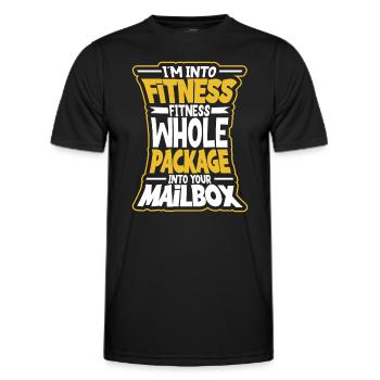 Commis des postes Postlady Postman Post Office - T-shirt sport Homme - noir - Devant - AI Model Male 178 dark (178cm)