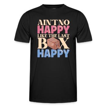 Commis des postes Postlady Postman Post Office - T-shirt sport Homme - noir - Devant - AI Model Male 178 dark (178cm)