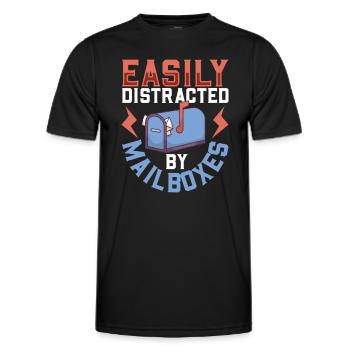 Postangestellte Postdame Postbote Post - Männer Funktions-T-Shirt - Schwarz - Vorne - AI Model Male 178 dark (178cm)
