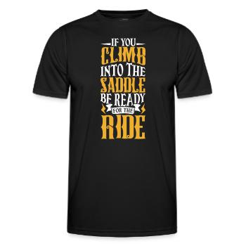 Cowboy Barn Bull Rider Rodéo Country Western - T-shirt sport Homme - noir - Devant - AI Model Male 178 dark (178cm)
