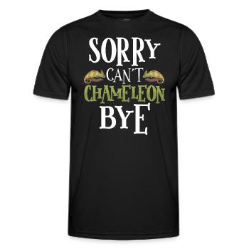 Chameleon Reptile Owner Lizard Reptile Pet - Männer Funktions-T-Shirt - Schwarz - Vorne - AI Model Male 178 dark (178cm)