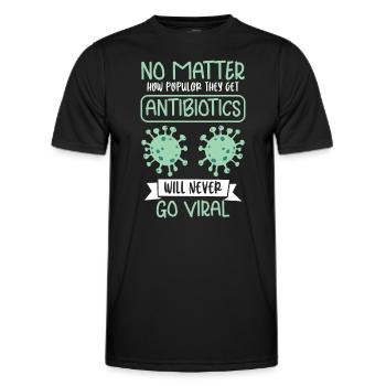 Drôle de pharmacien-pharmacie-technicien-pharmacien pharmacie - T-shirt sport Homme - noir - Devant - AI Model Male 178 dark (178cm)