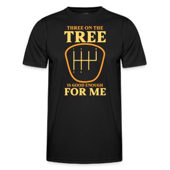 Cars With 6-speed gear knob car enthusiasts - Men's Functional T-Shirt - black - Front - AI Model Male 178 dark (178cm)