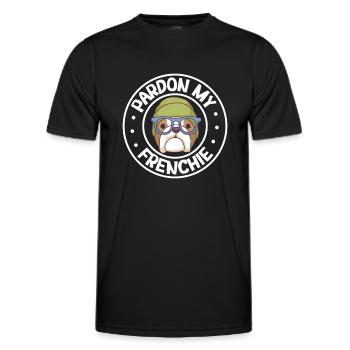 french bulldog english bulldog dog lover bulldog - Männer Funktions-T-Shirt - Schwarz - Vorne - AI Model Male 178 dark (178cm)