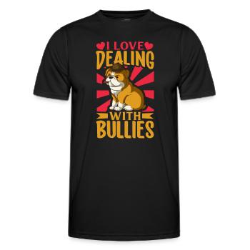 french bulldog english bulldog dog lover bulldog - Männer Funktions-T-Shirt - Schwarz - Vorne - AI Model Male 178 dark (178cm)
