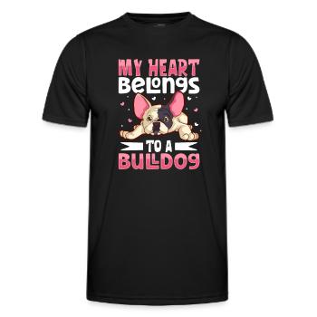 french bulldog english bulldog dog lover bulldog - Männer Funktions-T-Shirt - Schwarz - Vorne - AI Model Male 178 dark (178cm)