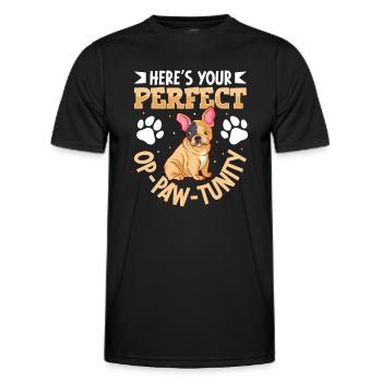 french bulldog english bulldog dog lover bulldog - Männer Funktions-T-Shirt - Schwarz - Vorne - AI Model Male 178 dark (178cm)