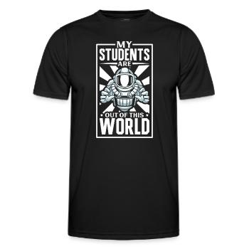 Astronaut Astronomy Solar System Space Kids - Men's Functional T-Shirt - black - Front - AI Model Male 178 dark (178cm)