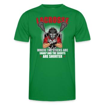 Lacrosse-spieler Lacrosse-trainer Lax Player - Männer Funktions-T-Shirt - Kelly Green - Vorne - AI Model Male 178 dark (178cm)