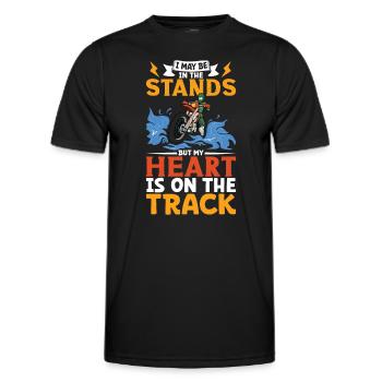 Dirt Bike Dirt Bike Riding Motocross Dirt Biking - Men's Functional T-Shirt - black - Front - AI Model Male 178 dark (178cm)