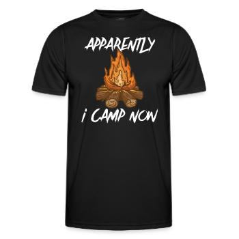 Scout Camping Outdoor Campfire Hiking Backpacking - Männer Funktions-T-Shirt - Schwarz - Vorne - AI Model Male 178 dark (178cm)
