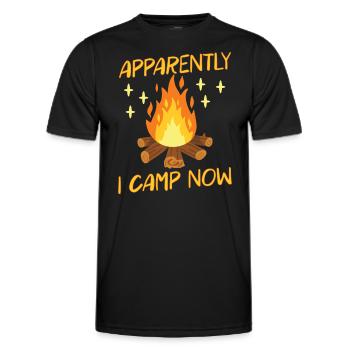 Scout Camping Outdoor Campfire Hiking Backpacking - Männer Funktions-T-Shirt - Schwarz - Vorne - AI Model Male 178 dark (178cm)
