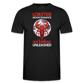 Lobster Moon Crawfish Boil Cajun Lobster Gift - Männer Funktions-T-Shirt - Schwarz - Vorne - AI Model Male 178 dark (178cm)