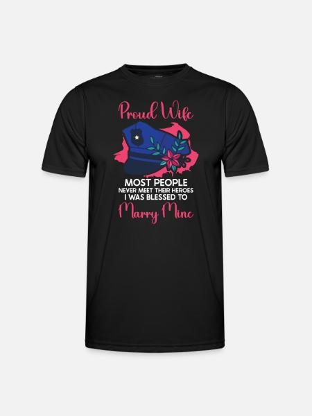 Police Cop Officer Police Office - Men's Functional T-Shirt - black
