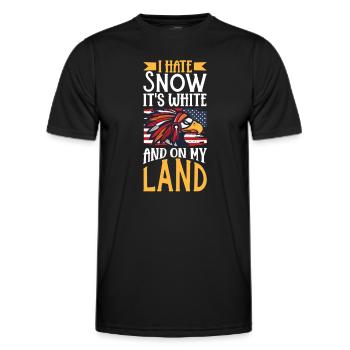 Aborigènes indiens Histoire des peuples autochtones - T-shirt sport Homme - noir - Devant - AI Model Male 178 dark (178cm)