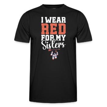 Aborigènes indiens Histoire des peuples autochtones - T-shirt sport Homme - noir - Devant - AI Model Male 178 dark (178cm)