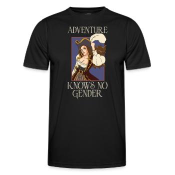 Pirate Bateau Pirate Femme Capitaine Pirate - T-shirt sport Homme - noir - Devant - AI Model Male 178 dark (178cm)
