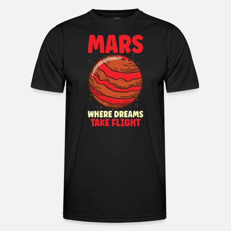 Mars Explore Astronaut Astronomy Solar System Männer Funktions-T-Shirt