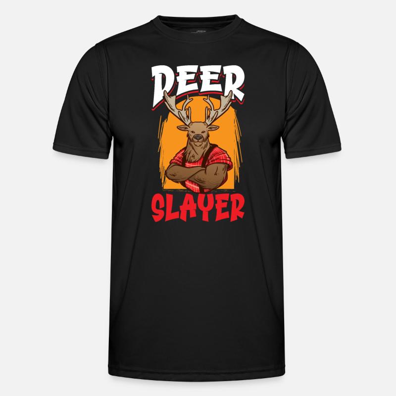 Hirschjagd Hirschjäger Jagdsaison Bockjagd Männer Funktions-T-Shirt