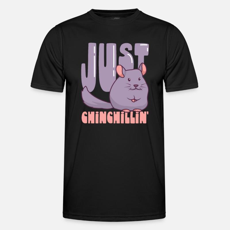 Chinchilla Lover Gift Gift Idea - Men's Functional T-Shirt - black