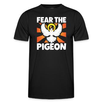 Pigeon Pigeon Racing Pigeon Racer Pigeon Keeper - Men's Functional T-Shirt - black - Front - AI Model Male 178 dark (178cm)
