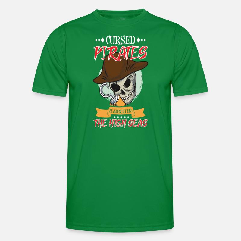 Horror Pirate Pirate Ship Pirate Captain Horror Männer Funktions-T-Shirt
