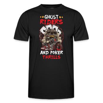 Poker Casino Poker Player Gambling Roulette - Männer Funktions-T-Shirt - Schwarz - Vorne - AI Model Male 178 dark (178cm)