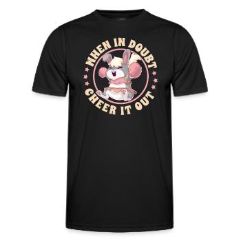 Cheerleading Cheer Zitat Fußballstadion Tanz - Männer Funktions-T-Shirt - Schwarz - Vorne - AI Model Male 178 dark (178cm)