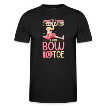 Cheerleading Cheer Zitat Fußballstadion Tanz - Männer Funktions-T-Shirt - Schwarz - Vorne - AI Model Male 178 dark (178cm)