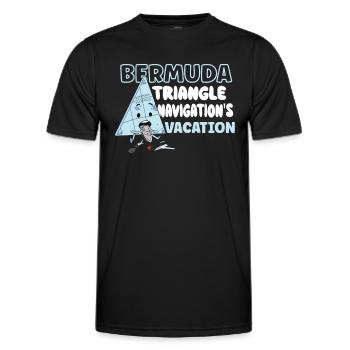 Mysterious enforced disappearances in the Bermuda Triangle - Men's Functional T-Shirt - black - Front - AI Model Male 178 dark (178cm)