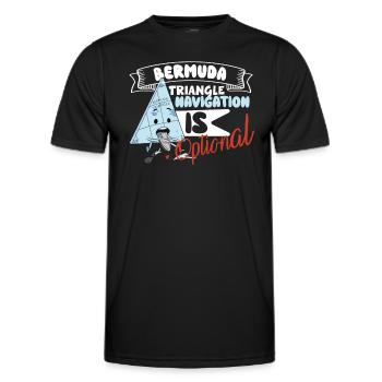 Mysterious enforced disappearances in the Bermuda Triangle - Men's Functional T-Shirt - black - Front - AI Model Male 178 dark (178cm)