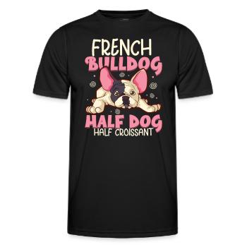 french bulldog english bulldog dog lover bulldog - Männer Funktions-T-Shirt - Schwarz - Vorne - AI Model Male 178 dark (178cm)