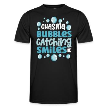 Soap Making Soap Boiler Soap Bubble Bubble - Men's Functional T-Shirt - black - Front - AI Model Male 178 dark (178cm)
