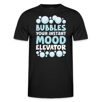 Soap Making Soap Boiler Soap Bubble Bubble - Men's Functional T-Shirt - black - Front - AI Model Male 178 dark (178cm)