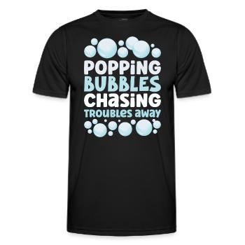 Soap Making Soap Boiler Soap Bubble Bubble - Men's Functional T-Shirt - black - Front - AI Model Male 178 dark (178cm)